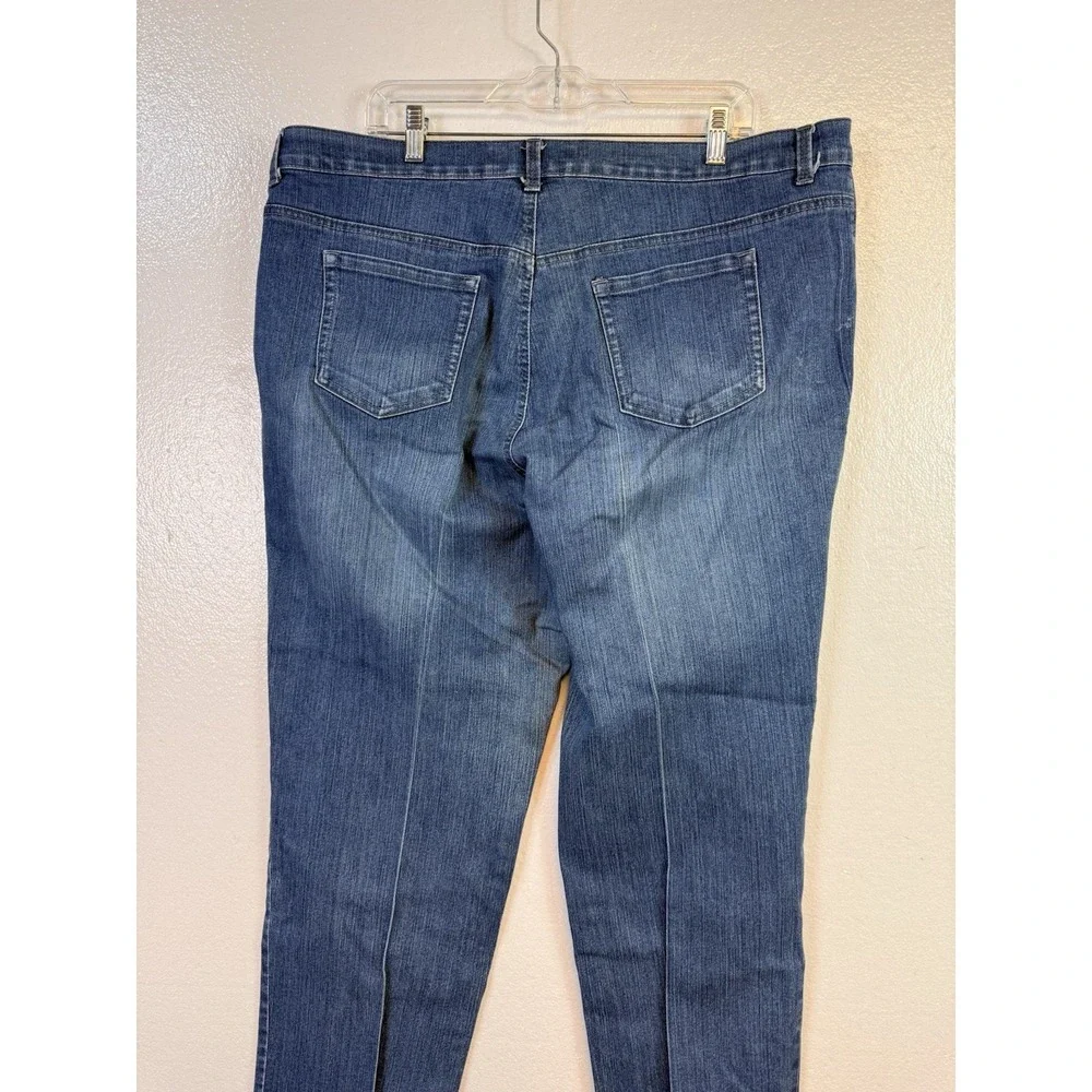 Gloria Vanderbilt Amanda Jeans Sz‎ 20W Short Slim Stretch Cotton Denim Blue